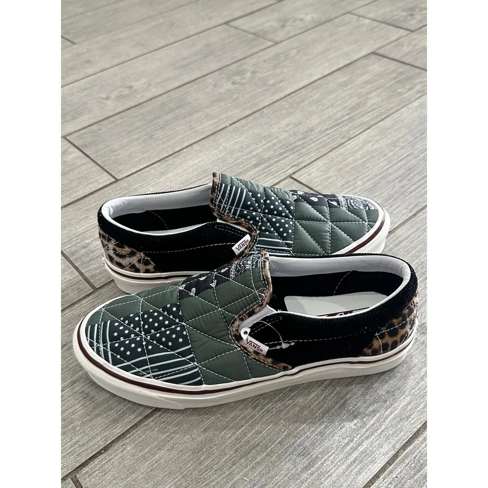 Vans Classic Slip-On 98 DX 'Anaheim Factory Quilted Mix' Patchwork Sneakers New! - Picture 6 of 12